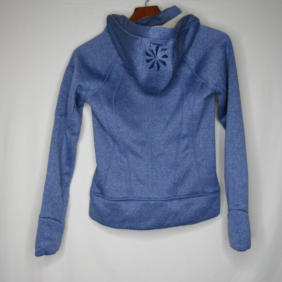 Athleta Blue Home Team Full Zip Hoodie Jacket Sherpa Lined Women's XS XSmall - Picture 7 of 8